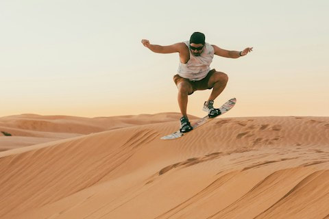 Sandboarding in Agadir